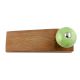 Green Black Crackle Wooden Door Stopper